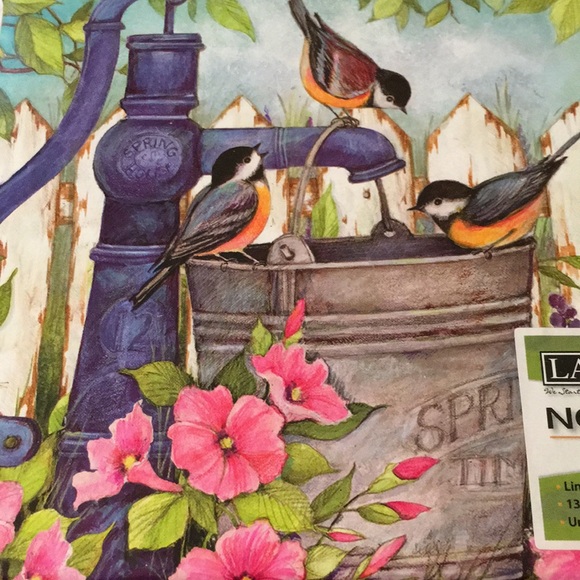 Garden Fountain Birds Boxed Notes Set of 13 NWT - Picture 2 of 11